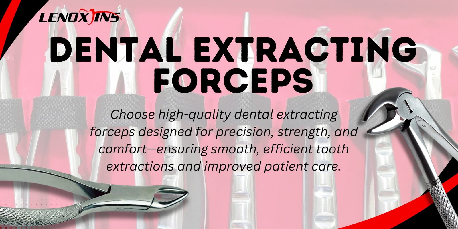 Top 10 essential dental tools including mirror, explorer, scaler, forceps, and air-water syringe