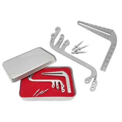 Set of Dental Implant Locator Depth Pin Gauge Guide Locating Plate S-type L-type - Precision Implant Instrument